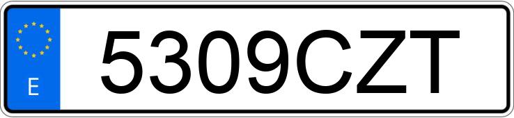 Numer rejestracyjny 5309CZT posiada HYUNDAI ACCENT