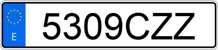 Numer rejestracyjny 5309CZZ posiada AUDI A4