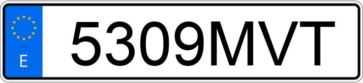 Numer rejestracyjny 5309MVT posiada HYUNDAI I30