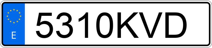 Numer rejestracyjny 5310KVD posiada PEUGEOT 3008