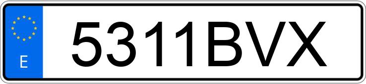 Numer rejestracyjny 5311BVX posiada FIAT SEICENTO