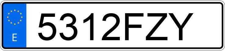 Numer rejestracyjny 5312FZY posiada SEAT IBIZA Numer rejestracyjny 5312FZY posiada SEAT IBIZA