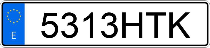 El número de registro 5313HTK tiene FORD FIESTA