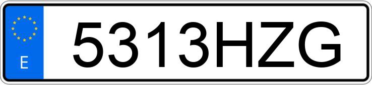 Numer rejestracyjny 5313HZG posiada FIAT PUNTO