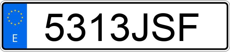 Numer rejestracyjny 5313JSF posiada AUDI A4