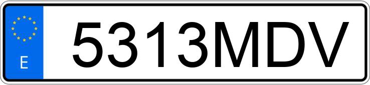 Numer rejestracyjny 5313MDV posiada TOYOTA RAV4