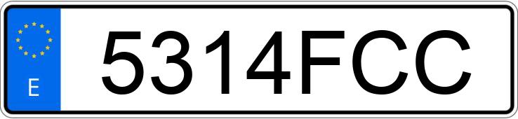 Numer rejestracyjny 5314FCC posiada MERCEDES C (203)