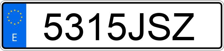 Numer rejestracyjny 5315JSZ posiada RENAULT CLIO