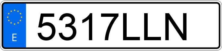 Numer rejestracyjny 5317LLN posiada HYUNDAI TUCSON