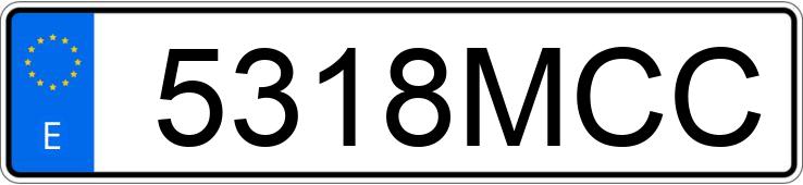 Numer rejestracyjny 5318MCC posiada IVECO DAILY