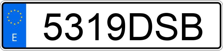 Numer rejestracyjny 5319DSB posiada FORD FIESTA