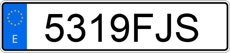 Numer rejestracyjny 5319FJS posiada PEUGEOT PARTNER Numer rejestracyjny 5319FJS posiada PEUGEOT PARTNER