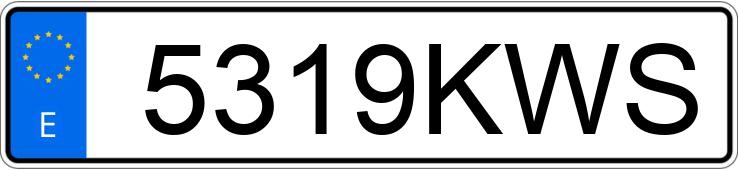 Numer rejestracyjny 5319KWS posiada VOLKSWAGEN PASSAT