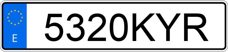 Numer rejestracyjny 5320KYR posiada BMW R 1250