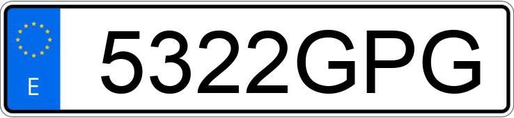 Numer rejestracyjny 5322GPG posiada HONDA CIVIC