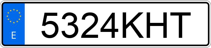 Numer rejestracyjny 5324KHT posiada VOLKSWAGEN POLO