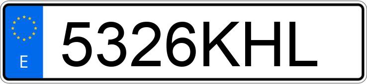 Numer rejestracyjny 5326KHL posiada MERCEDES E (211)
