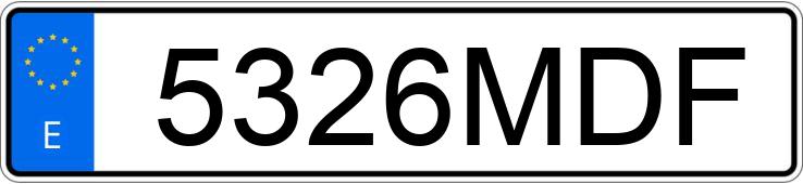 Numer rejestracyjny 5326MDF posiada TOYOTA LAND CRUISER