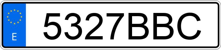 Numer rejestracyjny 5327BBC posiada BMW SERIE 3 Numer rejestracyjny 5327BBC posiada BMW SERIE 3