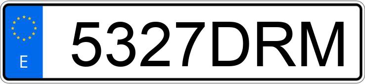 Numer rejestracyjny 5327DRM posiada VOLKSWAGEN GOLF Numer rejestracyjny 5327DRM posiada VOLKSWAGEN GOLF