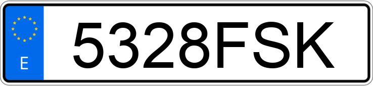 Numer rejestracyjny 5328FSK posiada OPEL ZAFIRA