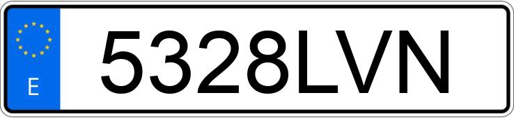 Numer rejestracyjny 5328LVN posiada MOTRON IDEO