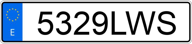 Numer rejestracyjny 5329LWS posiada KIA CEED