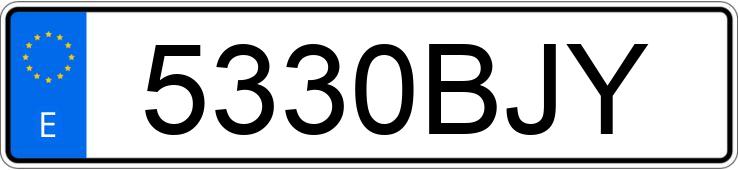 Numer rejestracyjny 5330BJY posiada FORD FIESTA Numer rejestracyjny 5330BJY posiada FORD FIESTA