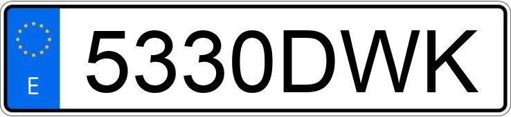 Numer rejestracyjny 5330DWK posiada RENAULT CLIO