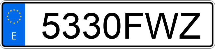 Numer rejestracyjny 5330FWZ posiada TOYOTA AURIS