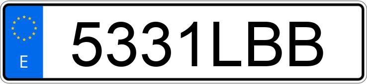 Numer rejestracyjny 5331LBB posiada TOYOTA COROLLA