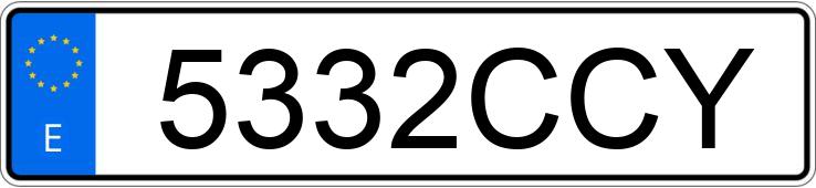 Numer rejestracyjny 5332CCY posiada BMW SERIE 5 Numer rejestracyjny 5332CCY posiada BMW SERIE 5