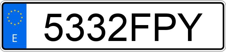 Numer rejestracyjny 5332FPY posiada OPEL CORSA