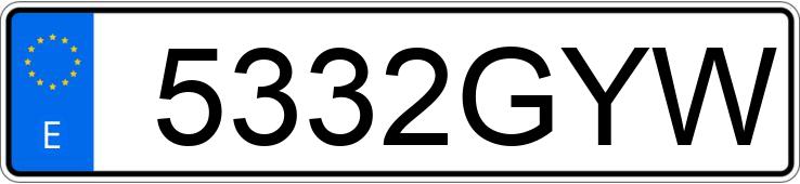 Numer rejestracyjny 5332GYW posiada BMW SERIE 3 Numer rejestracyjny 5332GYW posiada BMW SERIE 3