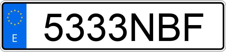 Numer rejestracyjny 5333NBF posiada BMW X4