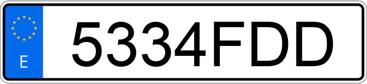 Numer rejestracyjny 5334FDD posiada NISSAN MICRA