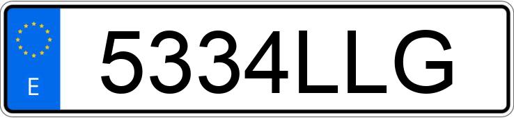 Numer rejestracyjny 5334LLG posiada BMW X1