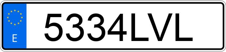 Numer rejestracyjny 5334LVL posiada RENAULT CLIO