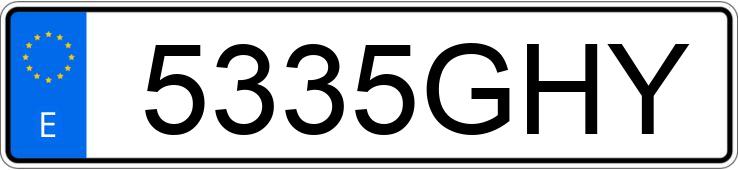 Numer rejestracyjny 5335GHY posiada RENAULT GRAND KANGOO Numer rejestracyjny 5335GHY posiada RENAULT GRAND KANGOO