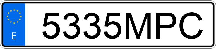 Numer rejestracyjny 5335MPC posiada VOLKSWAGEN TIGUAN