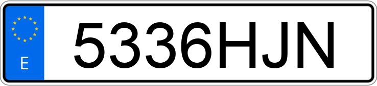 Numer rejestracyjny 5336HJN posiada TOYOTA VERSO