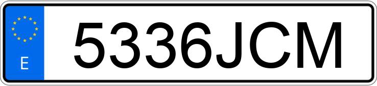 Numer rejestracyjny 5336JCM posiada VOLKSWAGEN CRAFTER