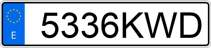 Numer rejestracyjny 5336KWD posiada VOLKSWAGEN MULTIVAN Numer rejestracyjny 5336KWD posiada VOLKSWAGEN MULTIVAN