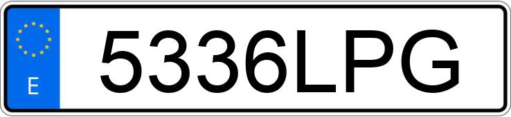 Numer rejestracyjny 5336LPG posiada SEAT TARRACO