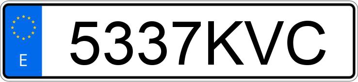 Numer rejestracyjny 5337KVC posiada MERCEDES C (205)