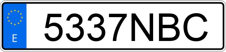 Numer rejestracyjny 5337NBC posiada MERCEDES EQE SUV (294)