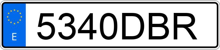 Numer rejestracyjny 5340DBR posiada HONDA CBF 250