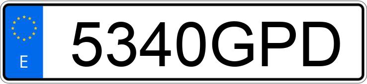 Registreringsnummeret 5340GPD har TOYOTA AVENSIS