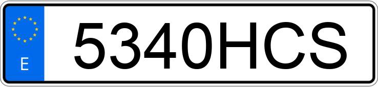 Numer rejestracyjny 5340HCS posiada CITROEN C4 PICASSO 5PZ