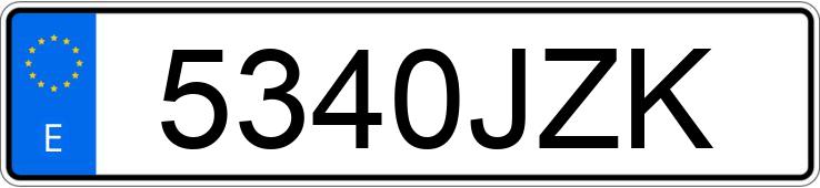 Numer rejestracyjny 5340JZK posiada BMW SERIE 3